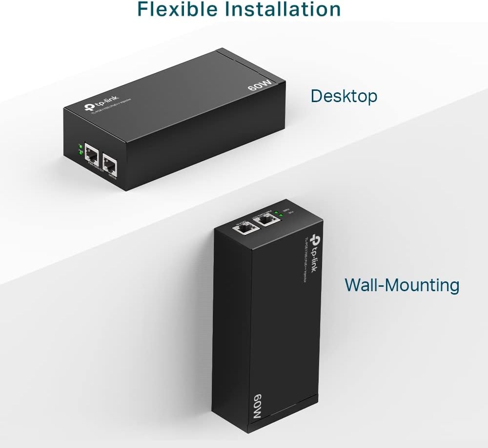 TP-Link Omada TL-POE170S 60W Desktop/Wall-Mount Gigabit PoE++ Injector