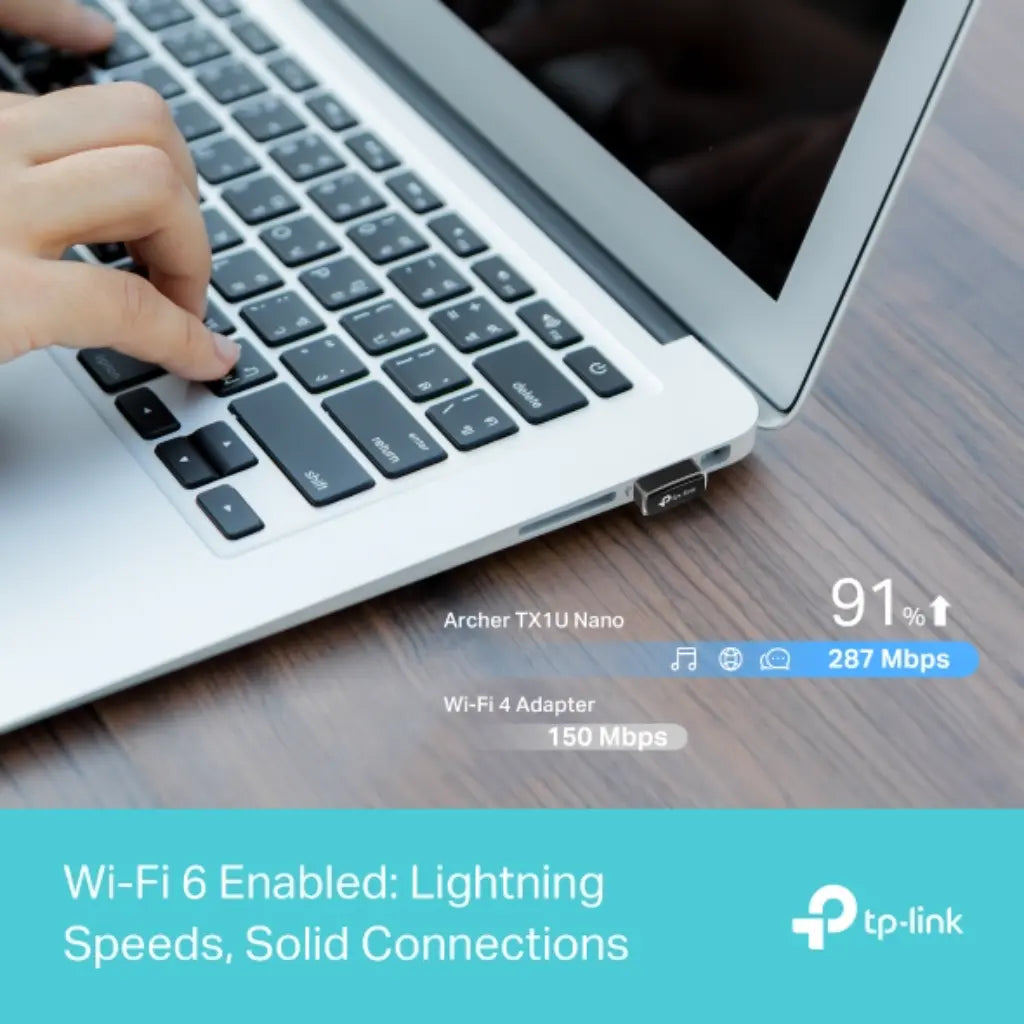 TP-Link Archer TX1U Nano AX300 Wi-Fi 6 Wireless USB Adapter-tpstech.in