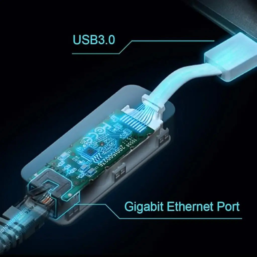 TP-Link UE300 USB 3.0 to Gigabit Ethernet Network Adapter Up to 1000 Mbps High-Speed Data Transfer-tpstech.in