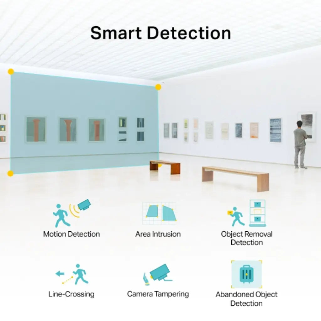 TP-Link VIGI C230I Mini 3MP 2.8MM IR Mini Dome Network Camera IK08 Vandal-Proof H.265+ Compression-tpstech.in