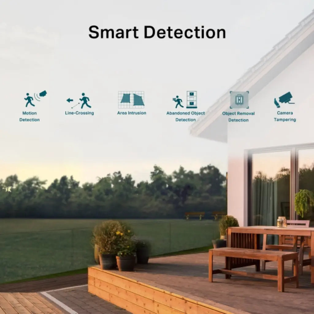 TP-Link VIGI C340I 4MP 2.8MM Outdoor IR Bullet Network Camera AI Detection IP67 PoE-tpstech.in