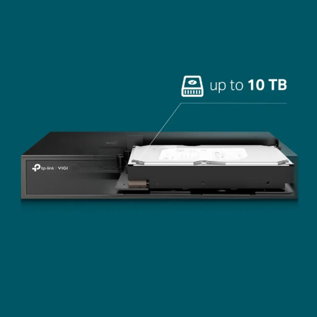 TP-Link VIGI NVR4064H 8 Channel Network Video Recorder 24/7 Continuous Recording-tpstech.in