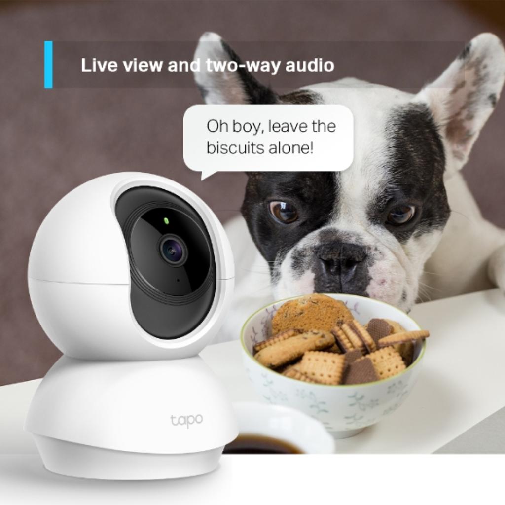 TP-Link Tapo C210-P2 Pan Tilt 3MP 2K Wi-Fi Indoor Security Camera Night Vision (Pack of 2)