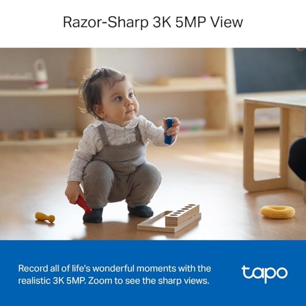 TP-Link Tapo C230 Indoor Pan/Tilt WiFi 5MP 3K Resolution AI Security Camera