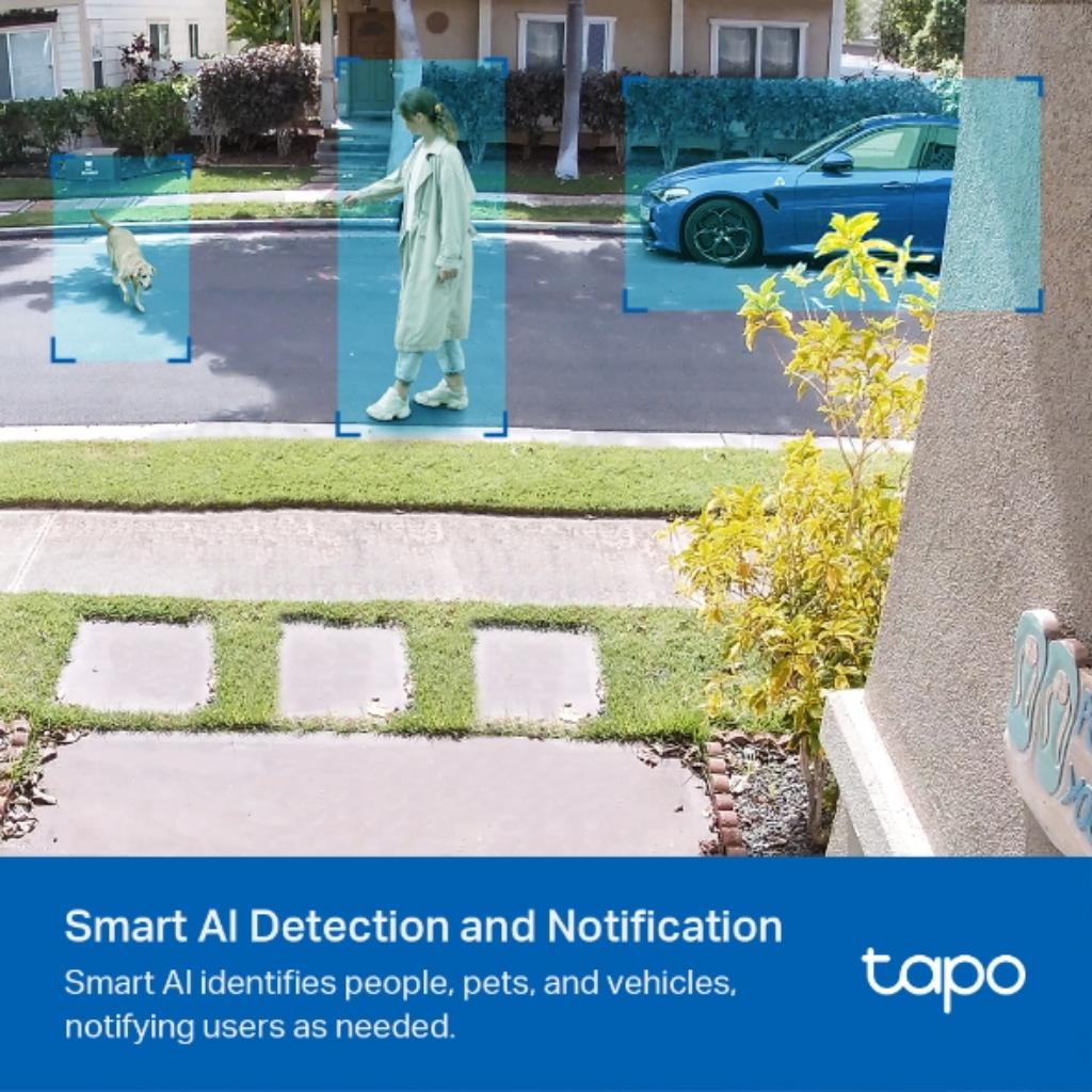 TP-Link Tapo C420-S1 Smart 2K QHD Wire Free Wi-Fi Security Camera IP65 Night Vision