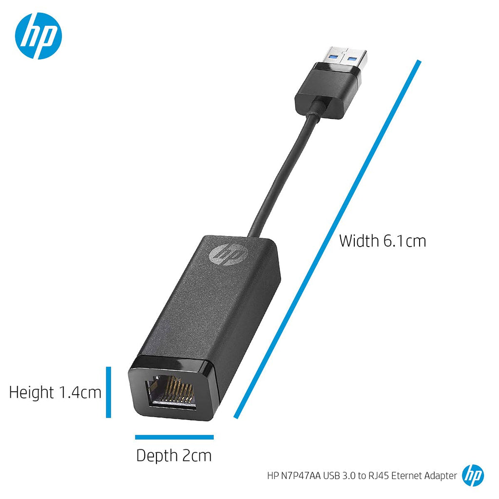 HP USB 3.0 to Gigabit RJ45 Ethernet Network Adapter