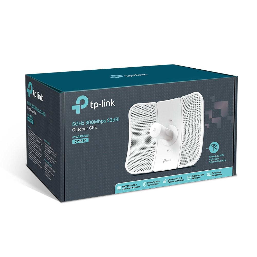 TP-Link CPE610 5GHz 300Mbps 23dBi Long Range Outdoor CPE Wireless Access Point