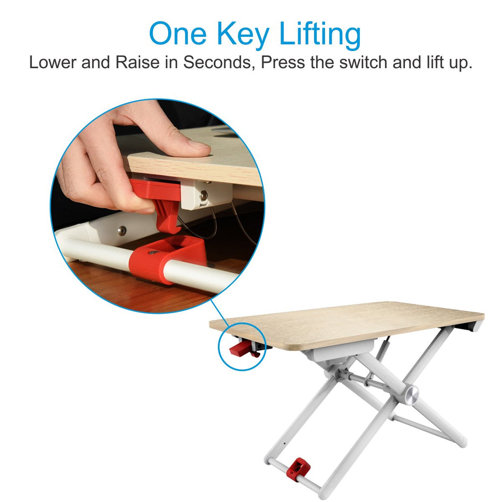 Portronics POR-857 My Buddy X Laptop Stand with Hydraulic Piston Fitted Height Adjustment