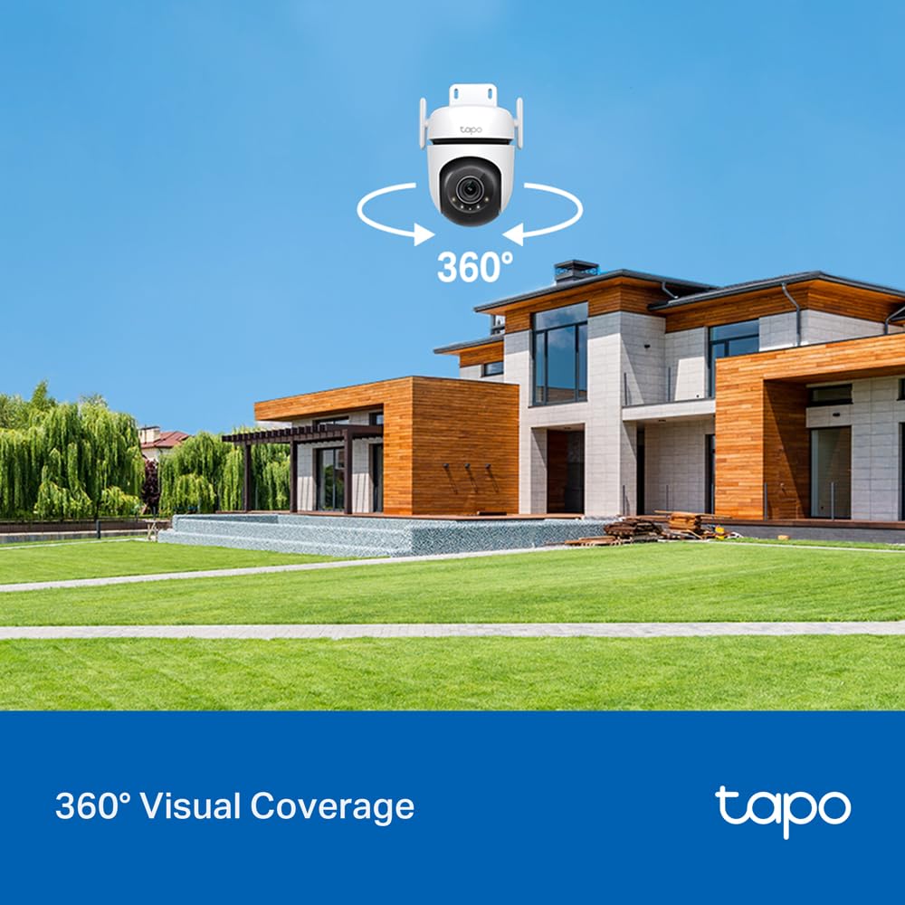 TP-Link TAPO C520WS 4MP 2K QHD Weatherproof Outdoor Security Smart Wi-Fi Camera - White