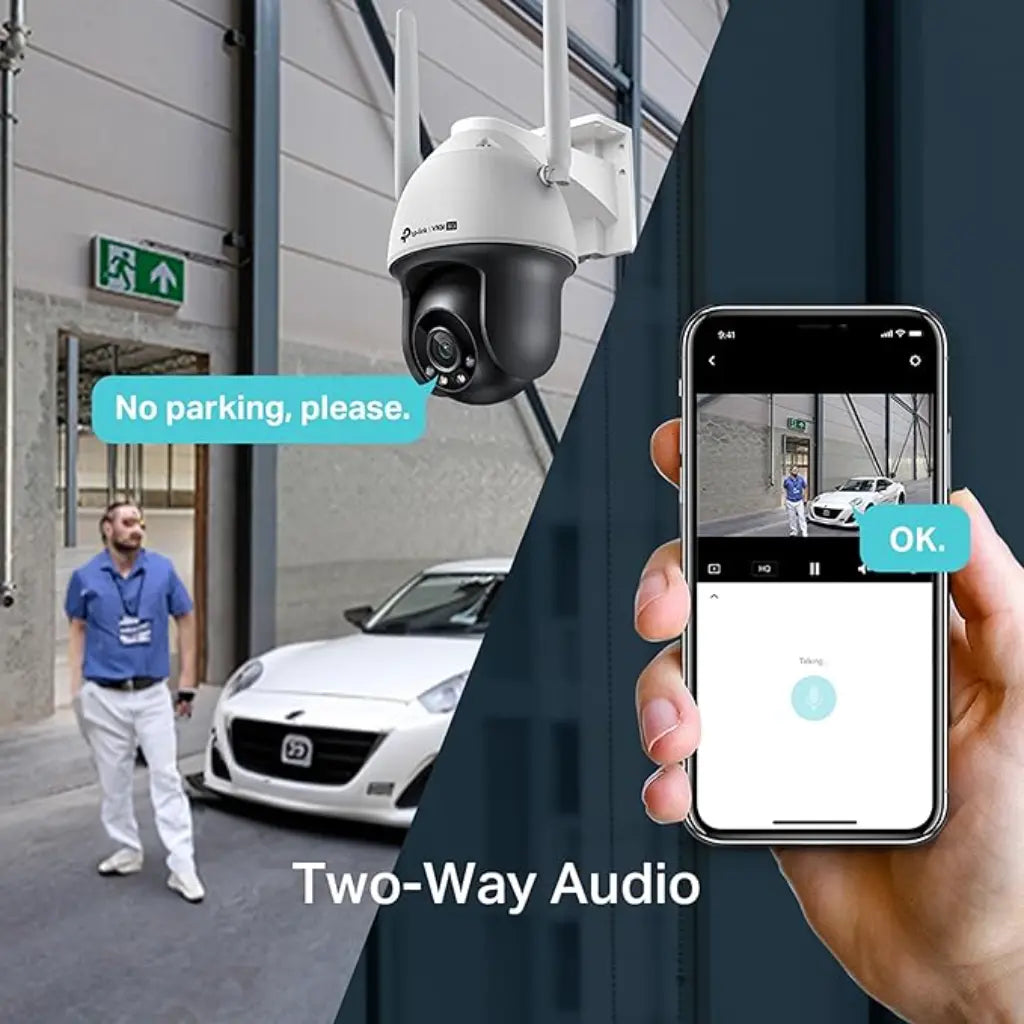 TP-Link VIGI C540-4G 4MP Pan/Tilt Outdoor Full-Color 4G Network Camera with Auto Tracking & Two-Way Audio-tpstech.in