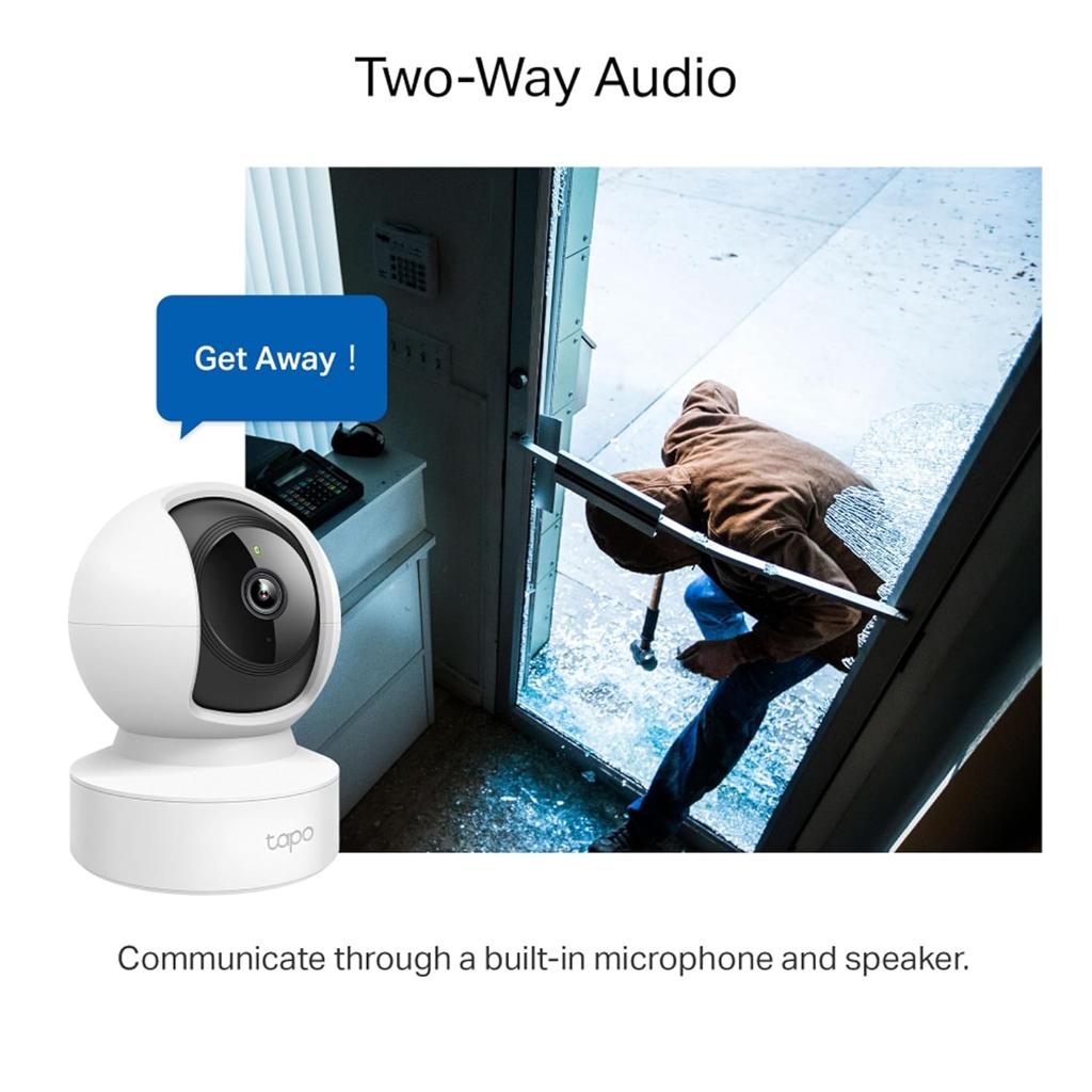 TP-Link Tapo C212 Pan Tilt 2K 3MP Wi-Fi Security Camera Motion Tracking & Night Vision