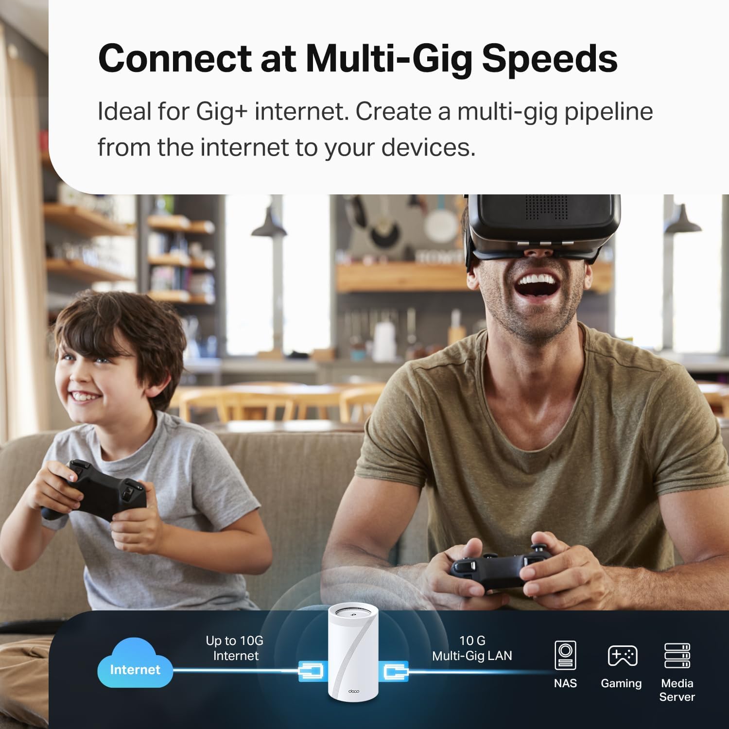 TP-Link Deco BE95 BE33000 Quad-Band Whole Home Mesh WiFi 7 System - 2-Pack