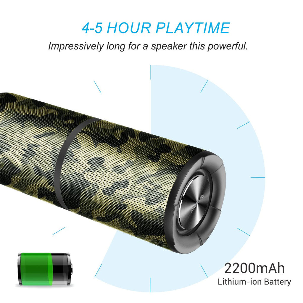 Portronics POR-888 Breeze Bluetooth 4.1 Wireless Stereo Speaker with IPx6 Water Resistance