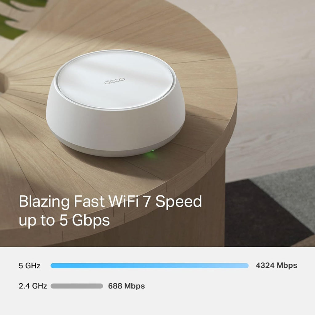 TP-Link BE5000 Deco BE25 Dual-Band Whole Home Mesh WiFi 7 System - 2 Pack