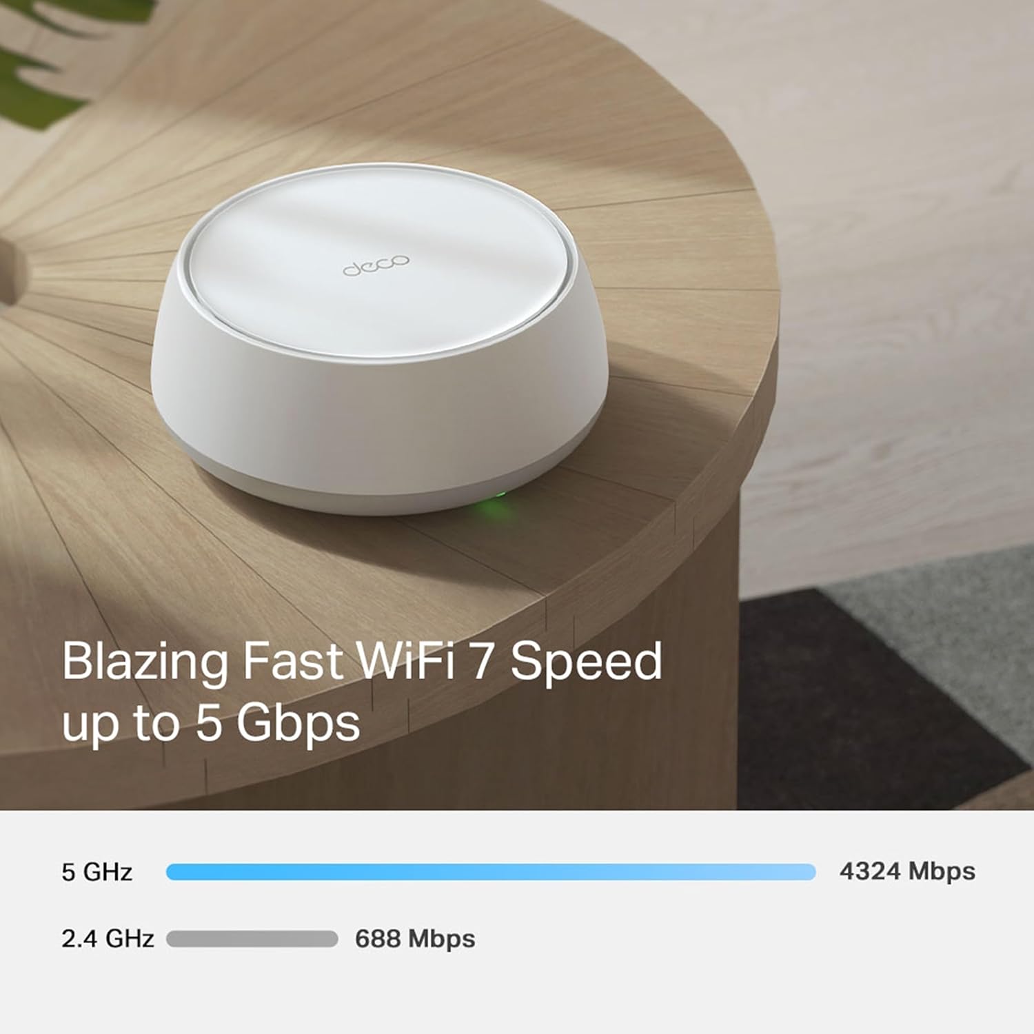 TP-Link BE5000 Deco BE25 Dual-Band Whole Home Mesh WiFi 7 System - 1 Pack