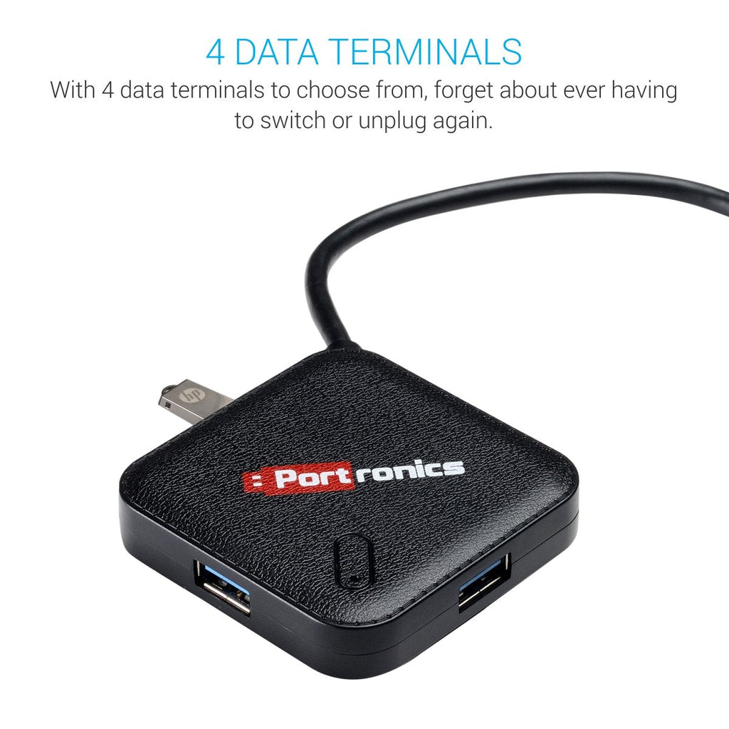 Portronics MPort 34 USB Hub with UBS-C Connectivity and 4 USB Ports