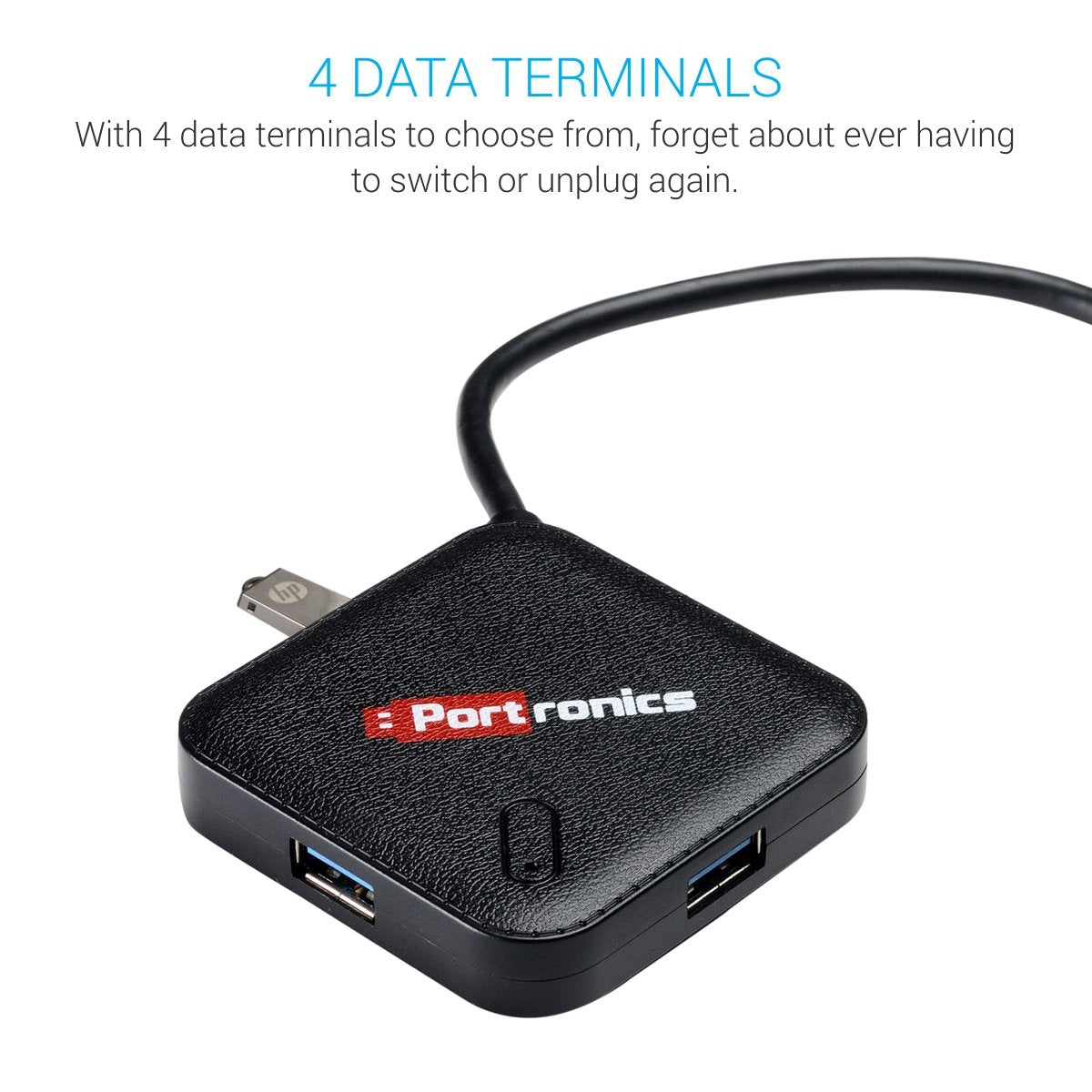 Portronics MPort 34 USB Hub with UBS-C Connectivity and 4 USB Ports