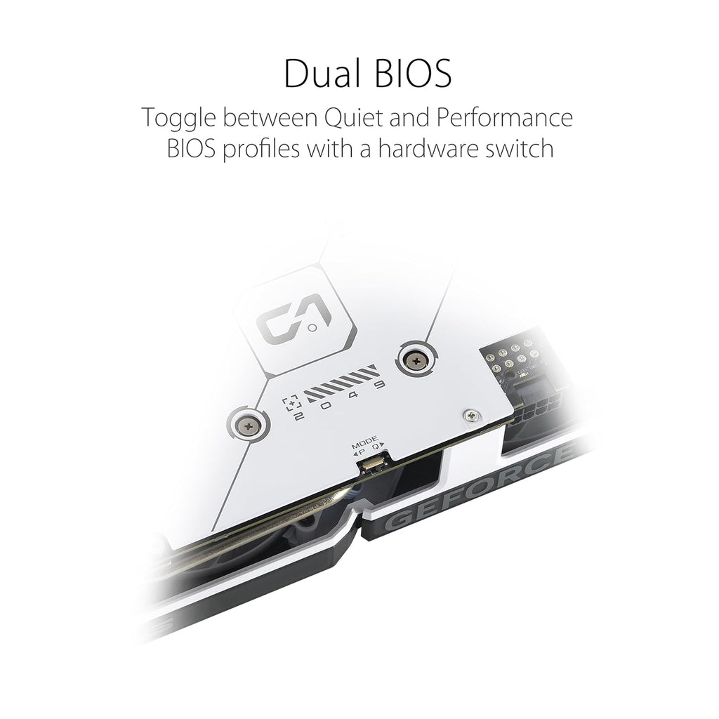 ASUS Dual GeForce RTX 4060 8GB GDDR6 OC Edition Graphic Card (White)