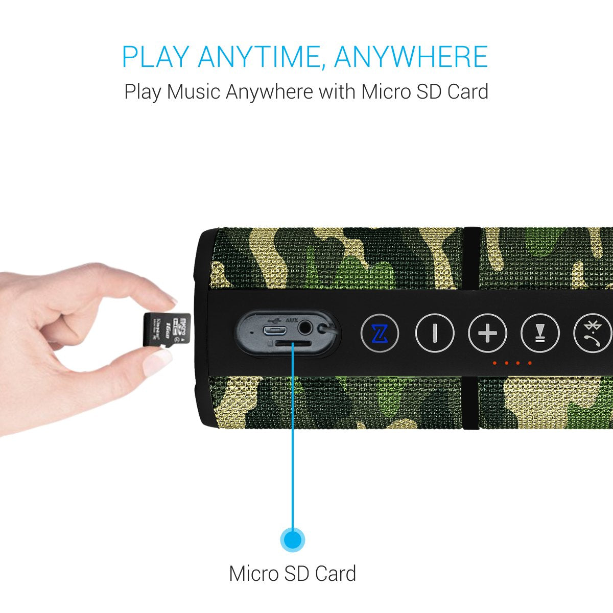 Portronics POR-888 Breeze Bluetooth 4.1 Wireless Stereo Speaker with IPx6 Water Resistance