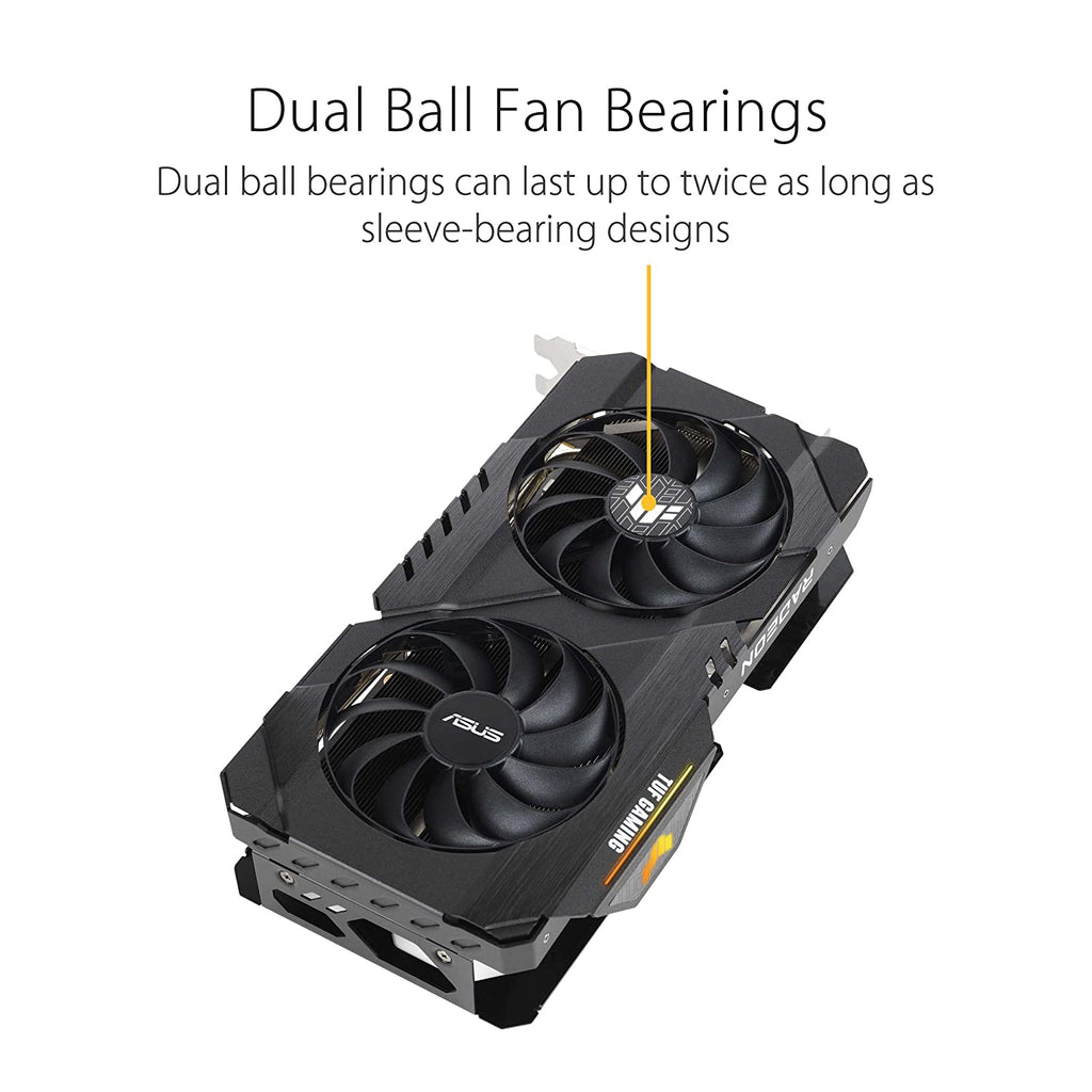 ASUS TUF Gaming Radeon RX 6500 XT OC Edition 4GB GDDR6 64-Bit Graphics Card