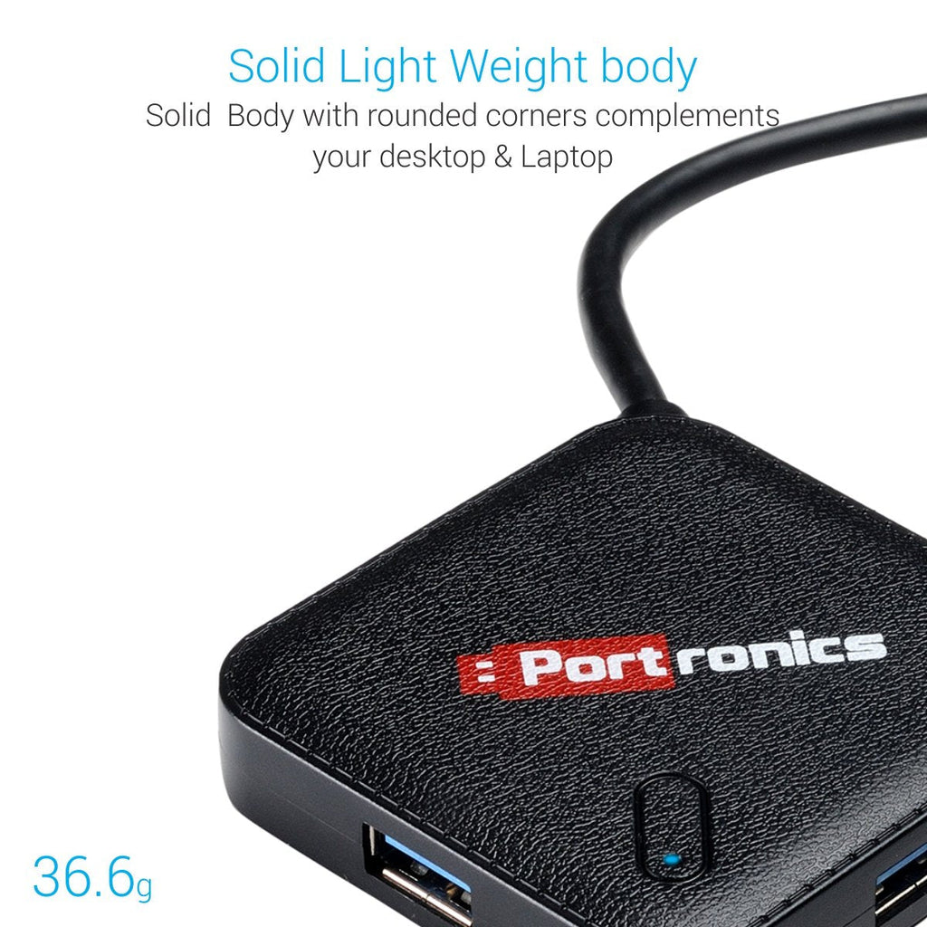 Portronics MPort 34 USB Hub with UBS-C Connectivity and 4 USB Ports