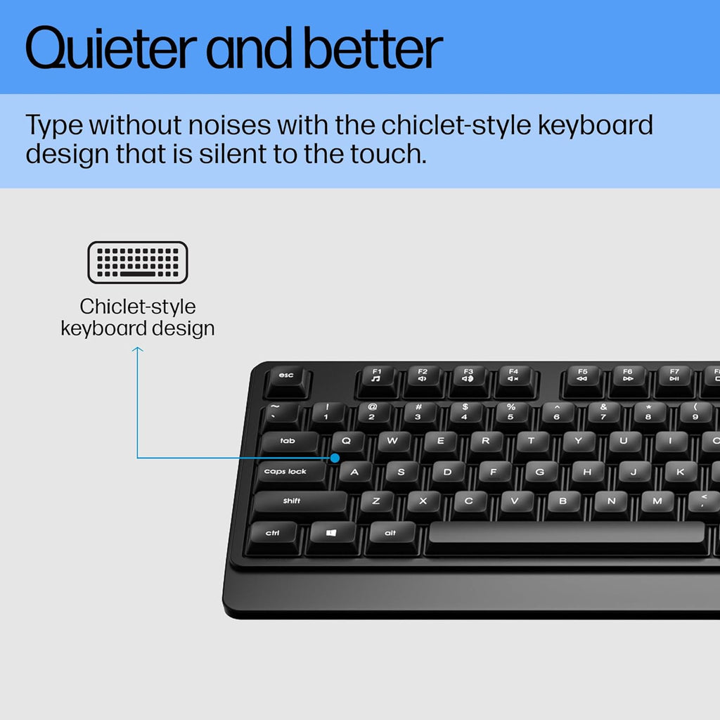 HP KM180 Wired Mouse and Keyboard Combo