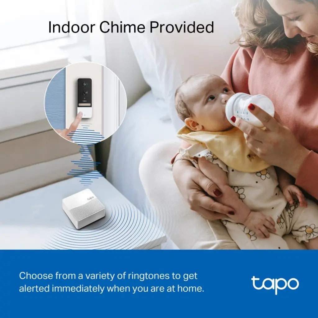TP-Link Tapo D230S1 2K 5MP Smart Wireless Security Video Doorbell Two-Way Audio & IP64-tpstech.in