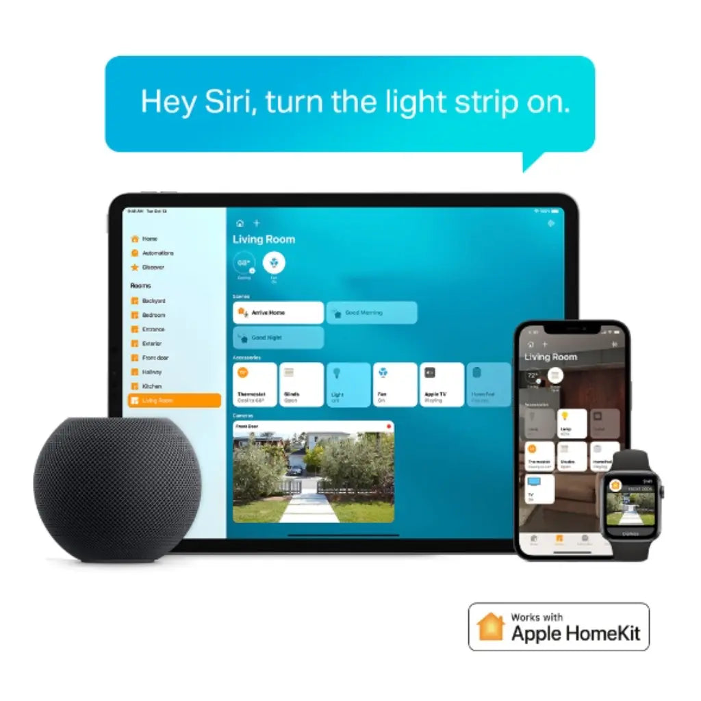 TP-Link Tapo L930-5 5M Smart Wi-Fi Light Strip RGBW Apple HomeKit Music Sync Zonal Color Control-tpstech.in