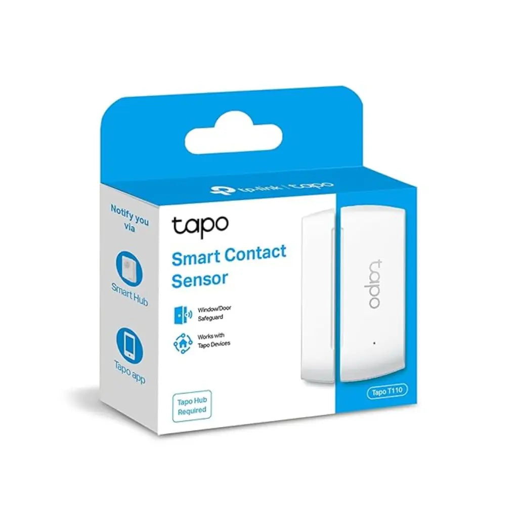 TP-Link Tapo T110 Smart Contact Sensor RealTime Door & Window Monitoring Instant Alerts Smart Automation Support-tpstech.in