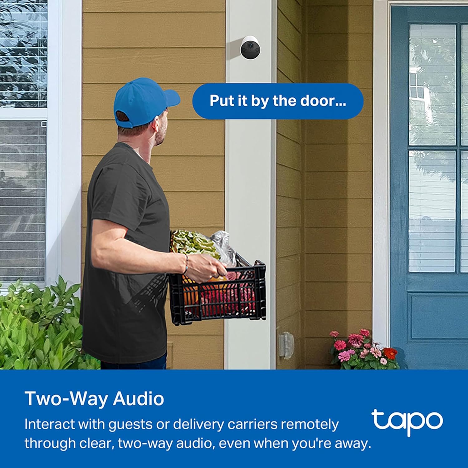 TP-Link Tapo C410 3MP 2K QHD Smart Wire-Free Indoor/Outdoor Security Camera - White