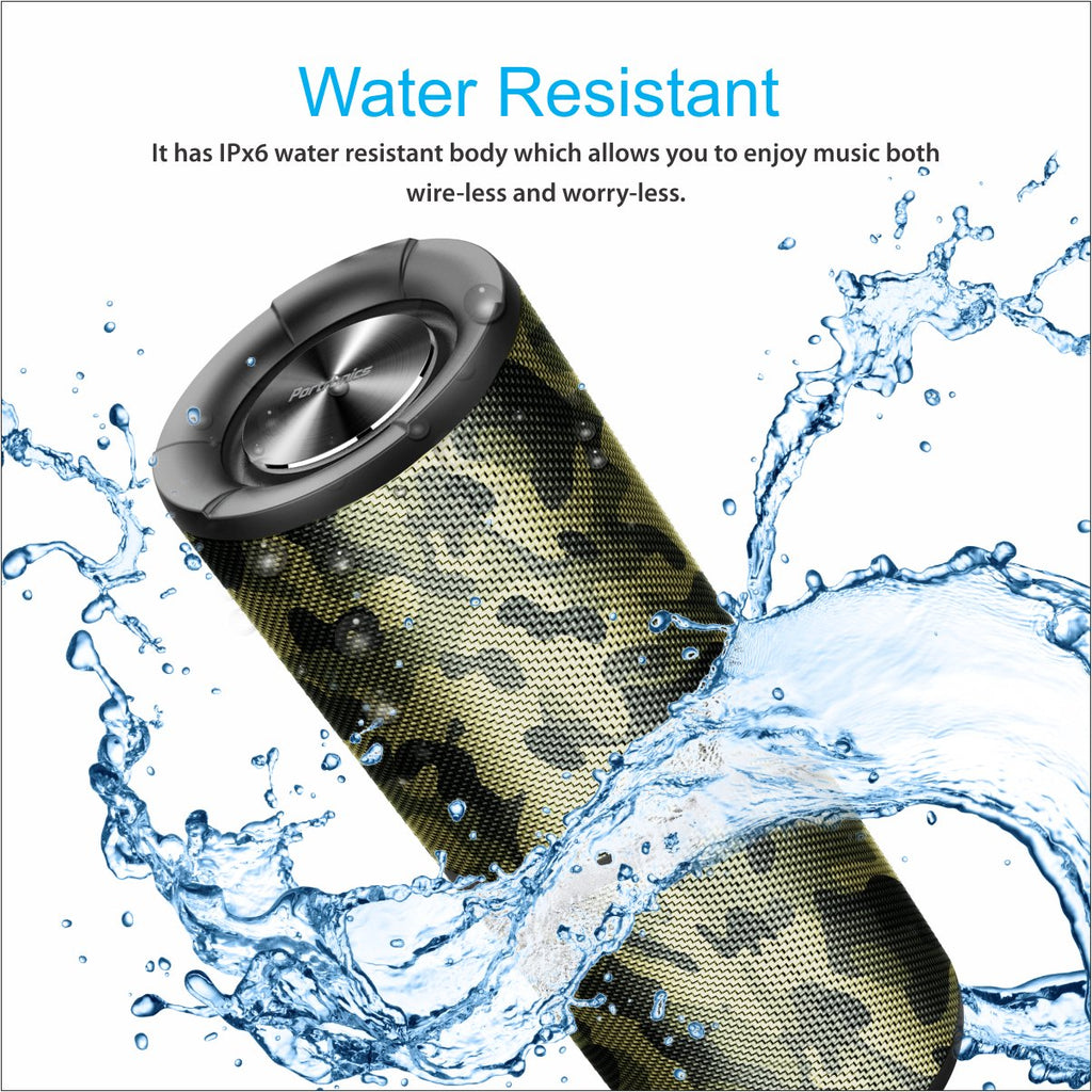 Portronics POR-888 Breeze Bluetooth 4.1 Wireless Stereo Speaker with IPx6 Water Resistance