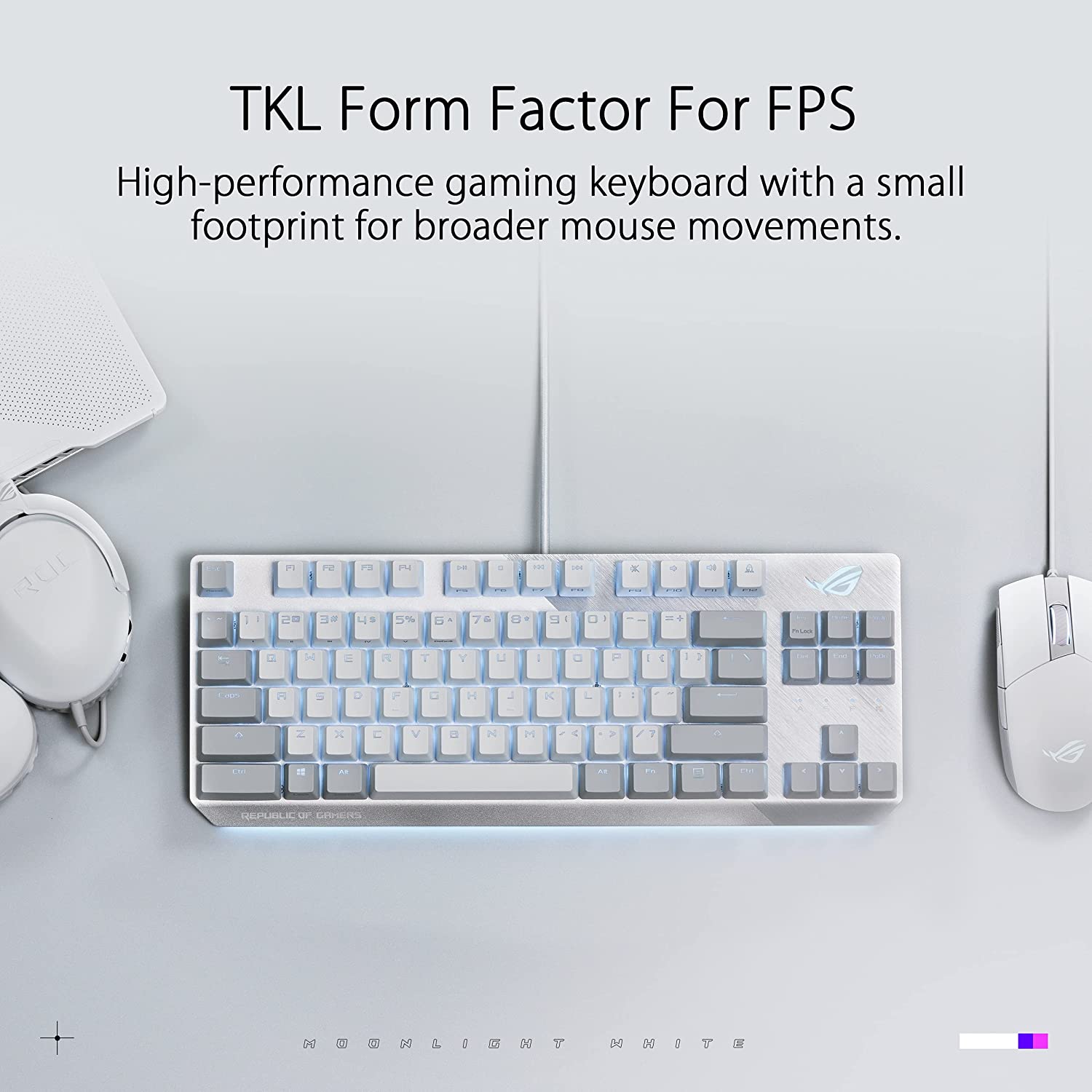 ASUS ROG Strix Scope NX TKL Moonlight White RGB Mechanical Keyboard