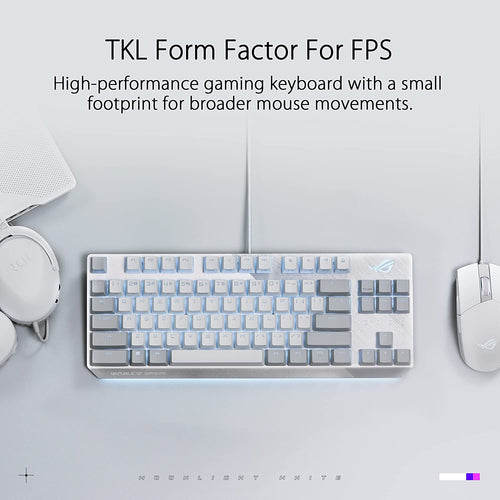 ASUS ROG Strix Scope NX TKL Moonlight White RGB Mechanical Keyboard