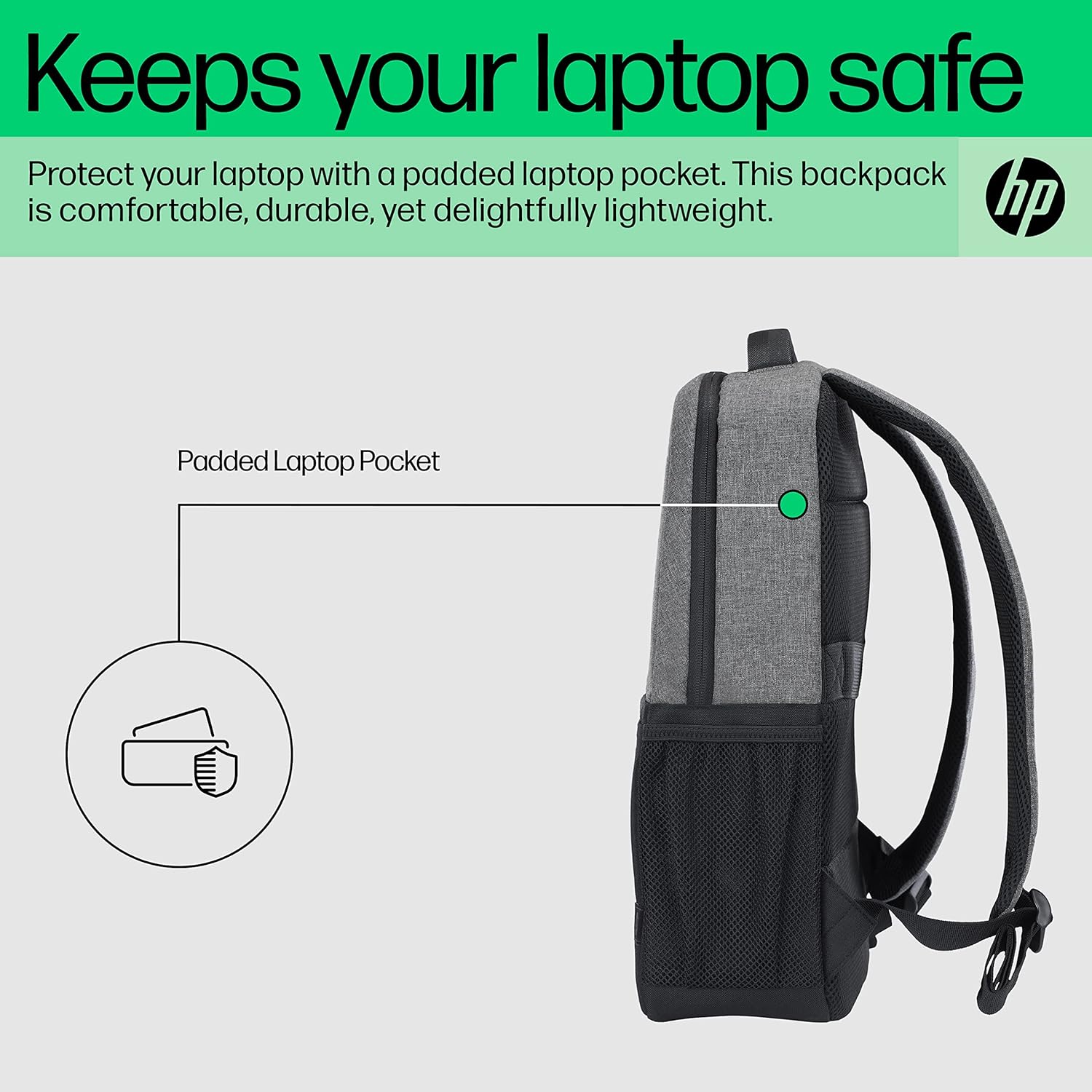HP 320 15.6 Laptop Backpack with Padded Back Panel Air Mesh & Laptop Pocket