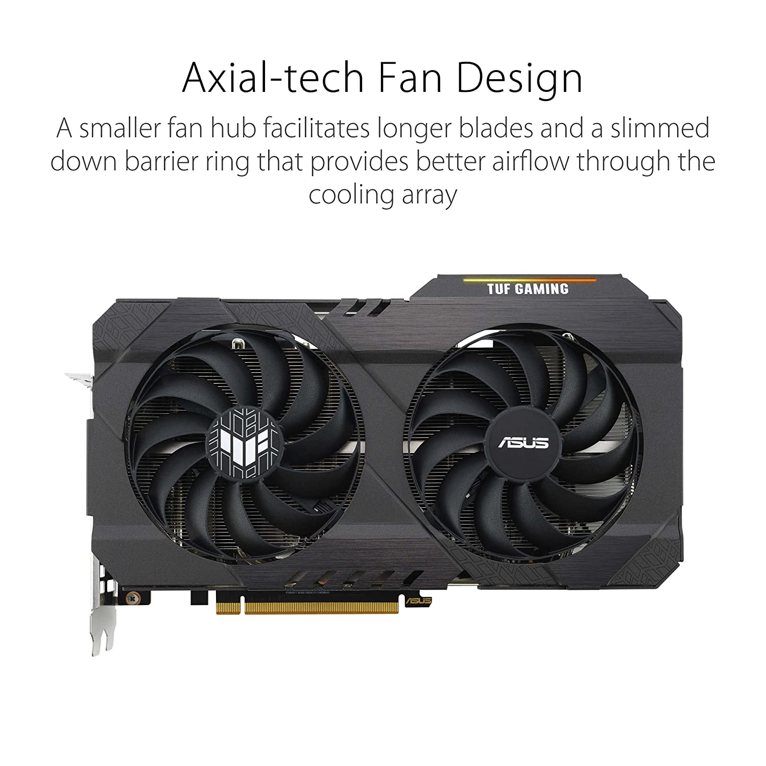 ASUS TUF Gaming Radeon RX 6500 XT OC Edition 4GB GDDR6 64-Bit Graphics Card