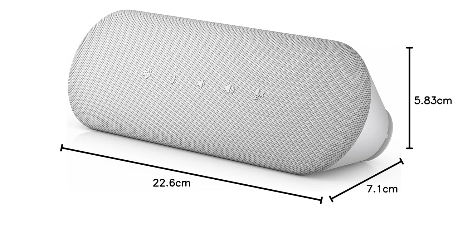 Dell SP3022 True Stereo Active Noise Cancellation Full Duplex Audio Wired Speakerphone - Silver Gray