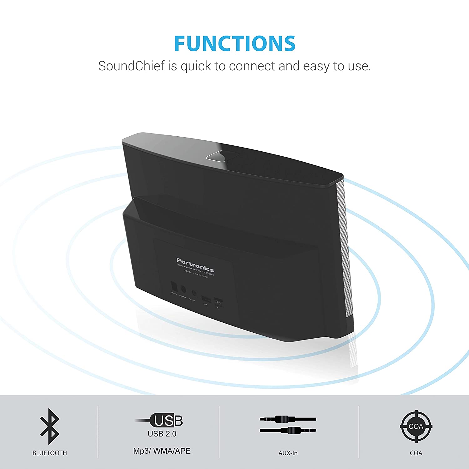 Portronics POR-608 SoundChief Multimedia Stereo Sound System with Remote Control