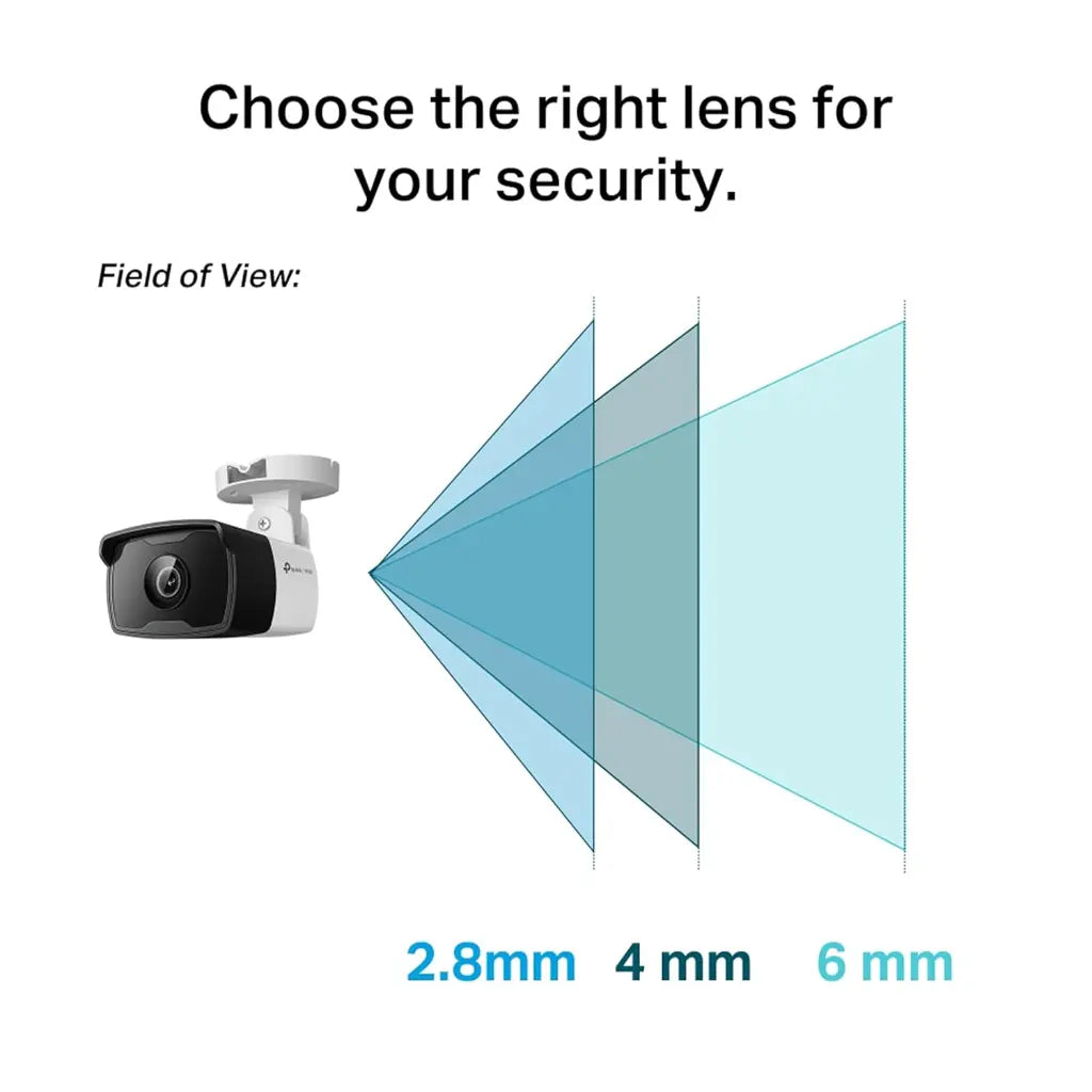TP-Link VIGI C320I 2MP Outdoor IR Bullet Network Camera Built-In Microphone IP67 Weatherproof-tpstech.in