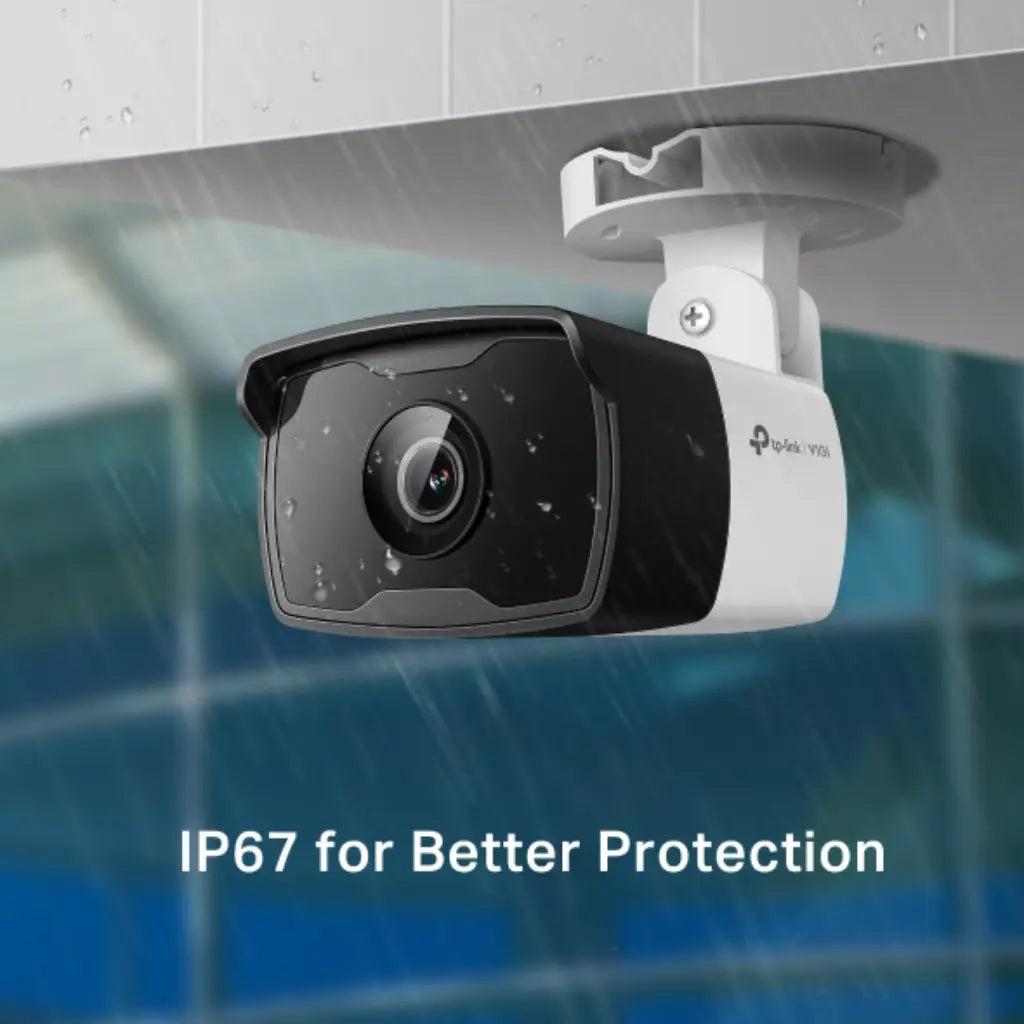 TP-Link VIGI C330I 3MP 6MM Outdoor IR Bullet Camera IP67 PoE H.265+-tpstech.in