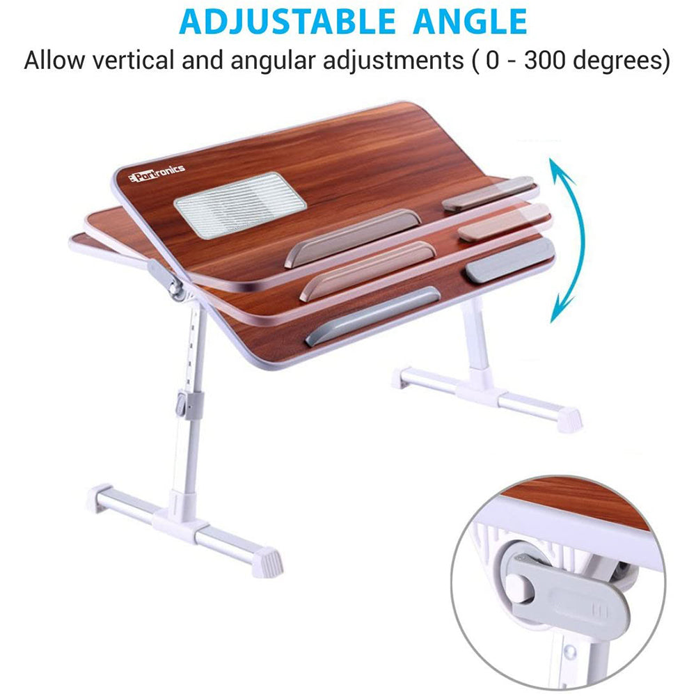 Portronics POR-895 My buddy Adjustable Laptop Stand with Noiseless Cooling Fan