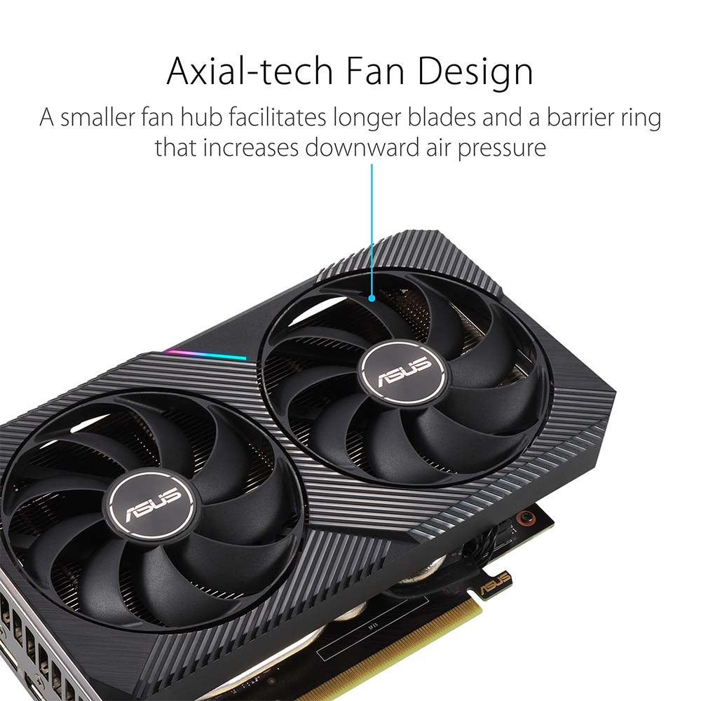 ASUS Dual RTX 3050 OC V2 Edition 8GB GDDR6 128-Bit Graphics card