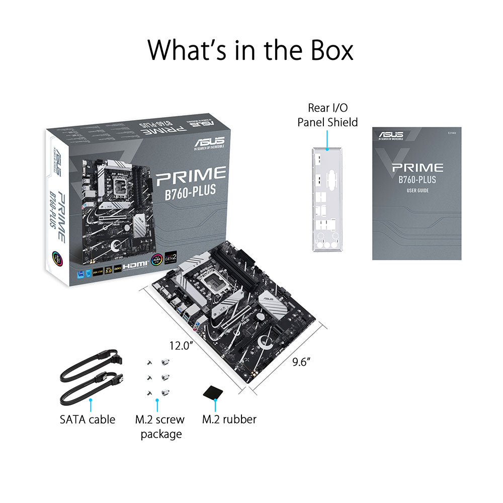 ASUS PRIME B760-PLUS Intel B760 LGA 1700 ATX DDR5 Motherboard