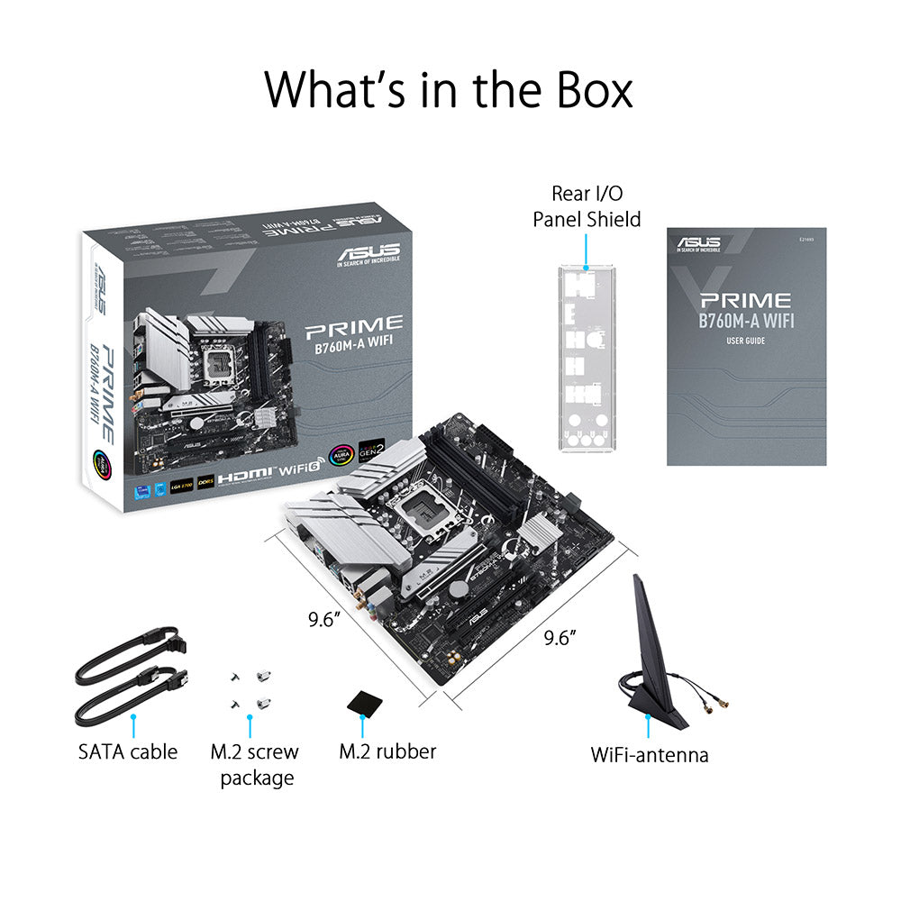 ASUS PRIME B760M-A WIFI CSM Intel LGA 1700 Micro-ATX DDR5 Motherboard