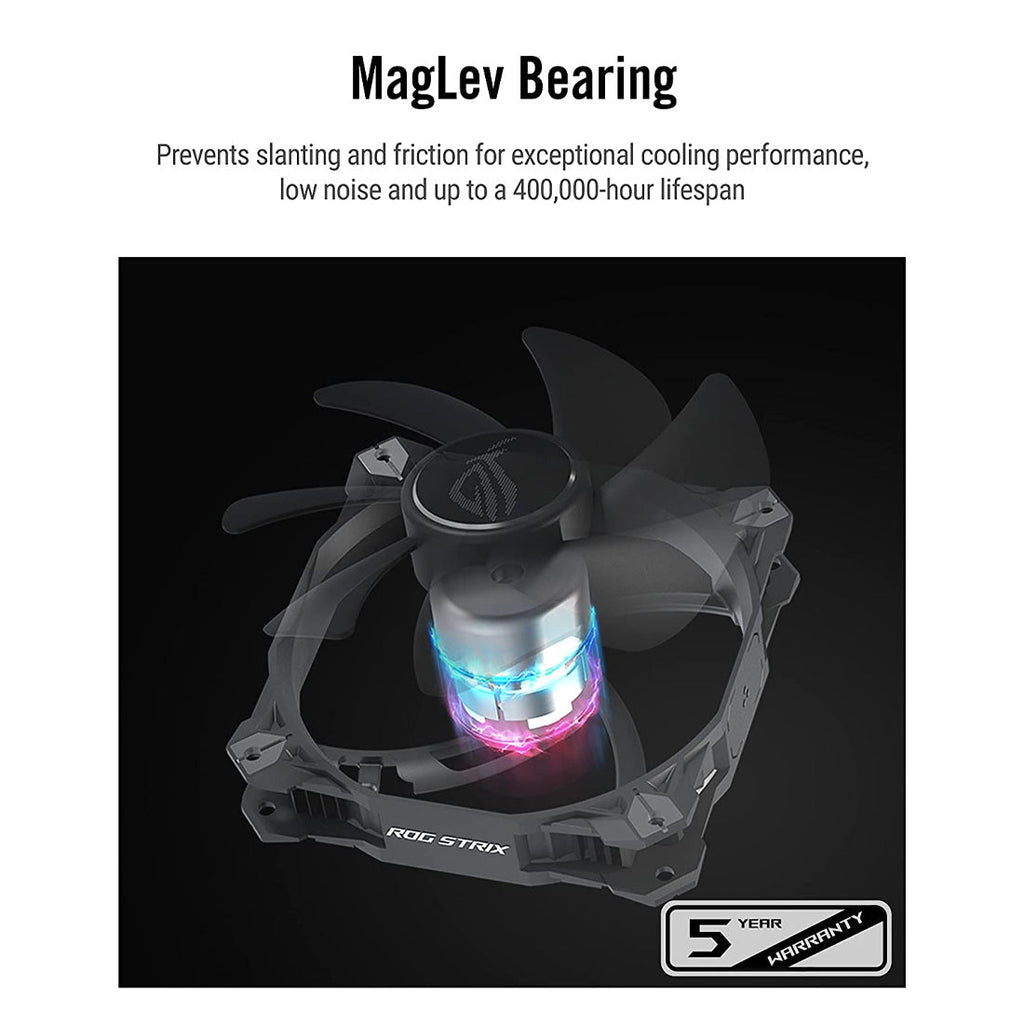 ASUS ROG STRIX XF 120 Whisper Quiet 120mm 4-Pin PWM Case Fan