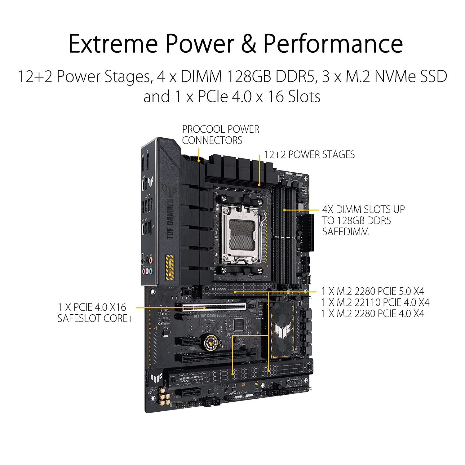 ASUS TUF GAMING B650-Plus AMD B650 AM5 ATX Motherboard