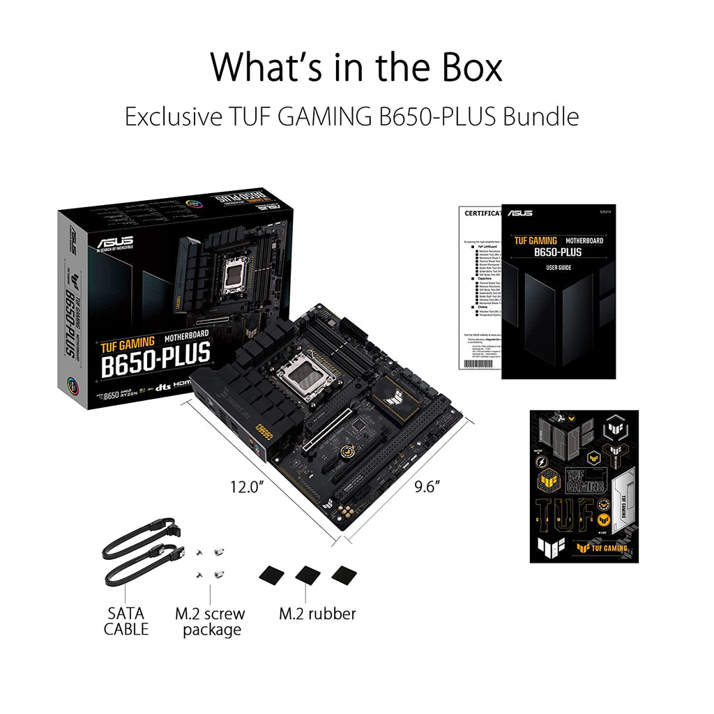 ASUS TUF GAMING B650-Plus AMD B650 AM5 ATX Motherboard