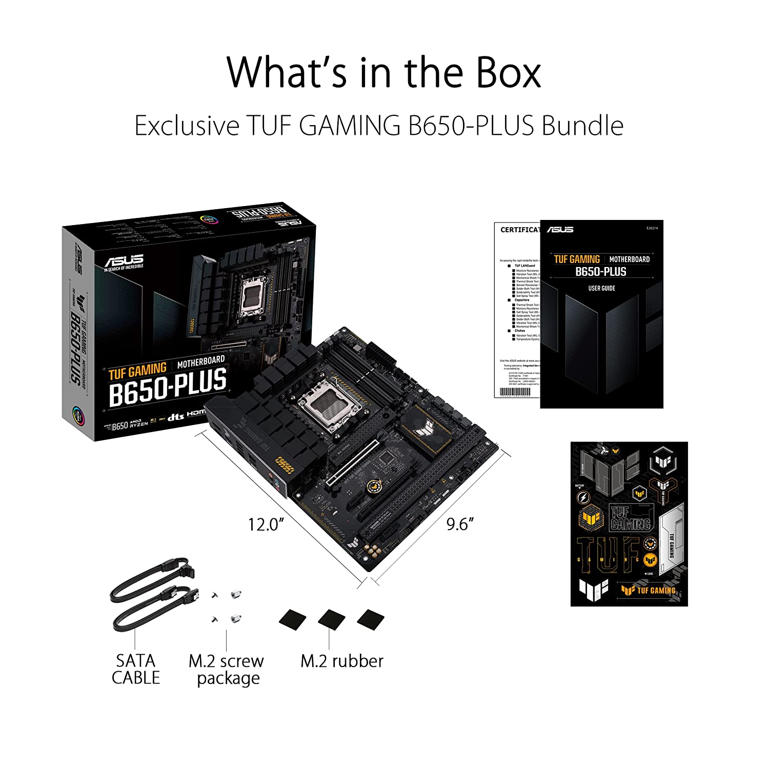 ASUS TUF GAMING B650-Plus AMD B650 AM5 ATX Motherboard