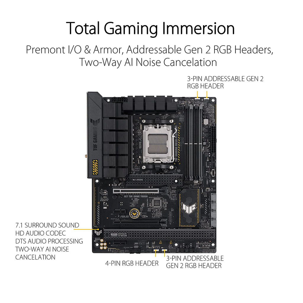 ASUS TUF GAMING B650-Plus WIFI AMD B650 AM5 ATX Motherboard