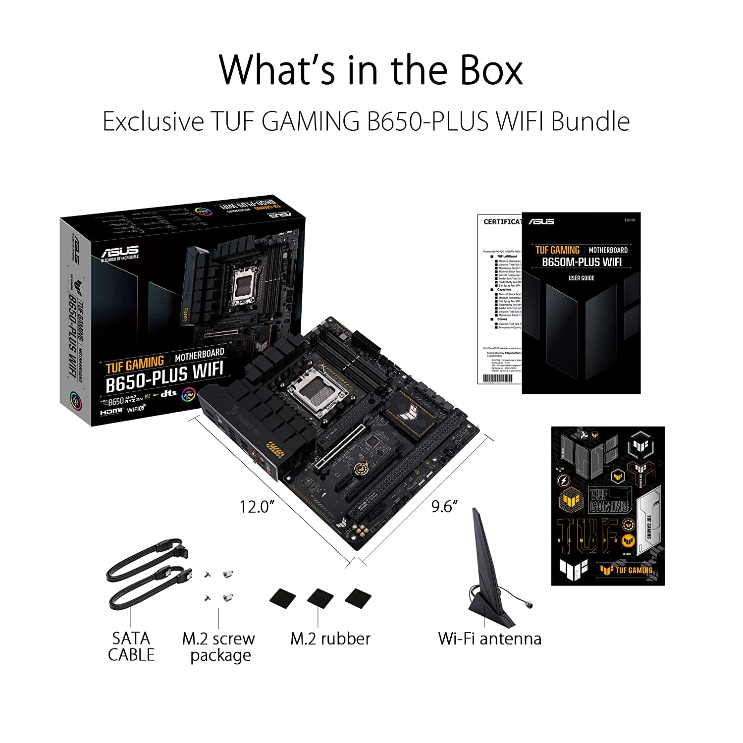 ASUS TUF GAMING B650-Plus WIFI AMD B650 AM5 ATX Motherboard