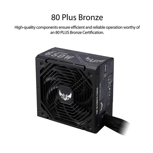 ASUS TUF Gaming 650W Non-Modular 80 Plus Bronze SMPS Power Supply